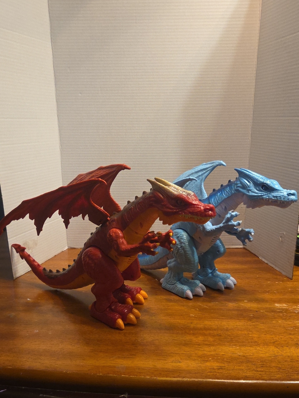 2020 Zuru Robo Alive Fire Breathing Red Dragon/ Ice Breathing Blue Dragon Tested